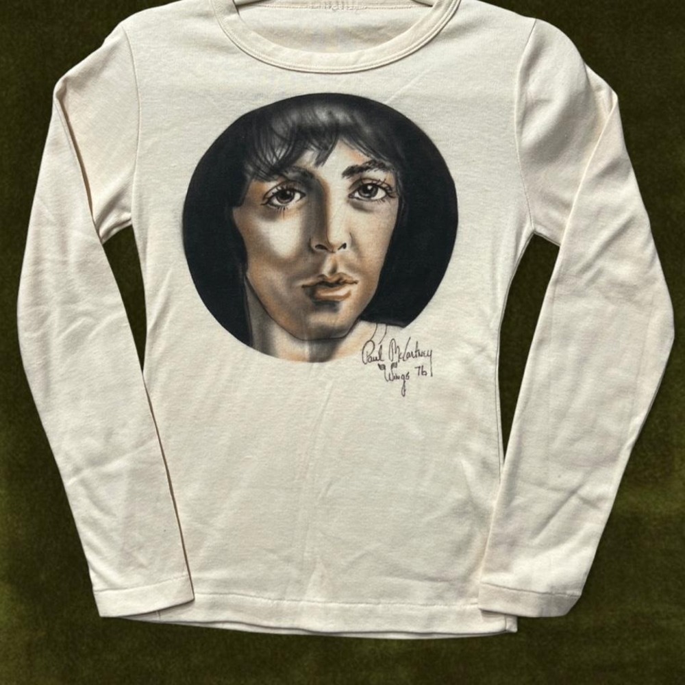 Vintage 1976 Paul McCartney Wings Tour Long Sleeve - XS